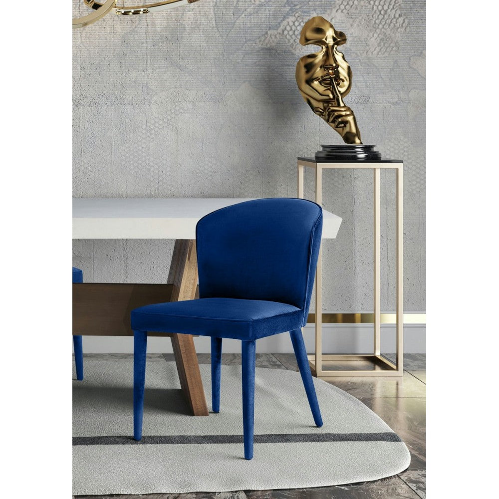 TOV Furniture Metropolitan Navy Velvet Chair