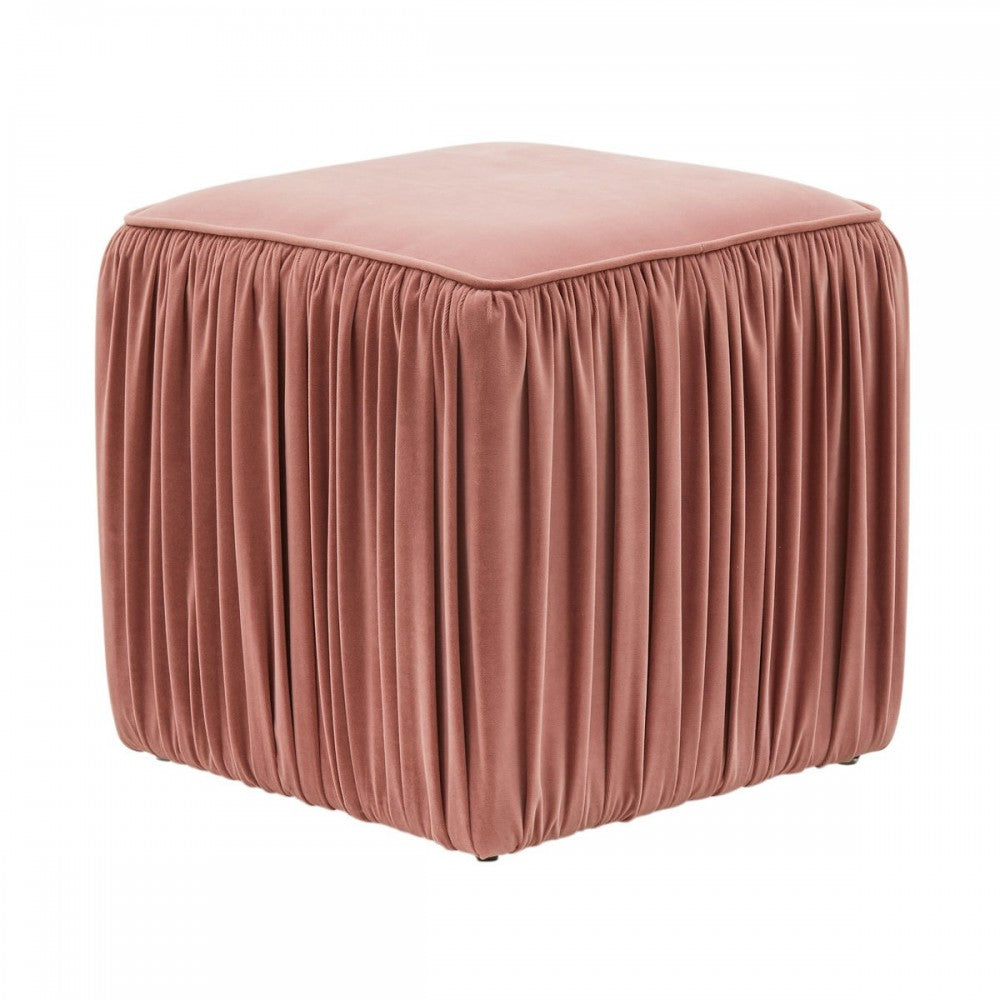 TOV Furniture Morgan Mauve Pleated Ottoman