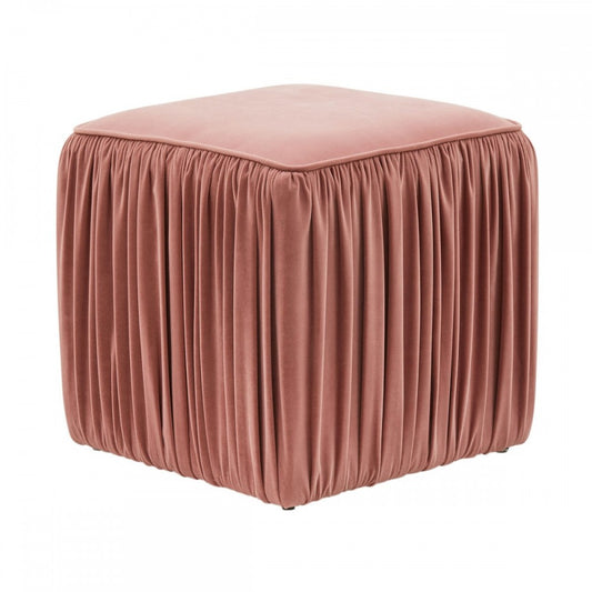 TOV Furniture Morgan Mauve Pleated Ottoman