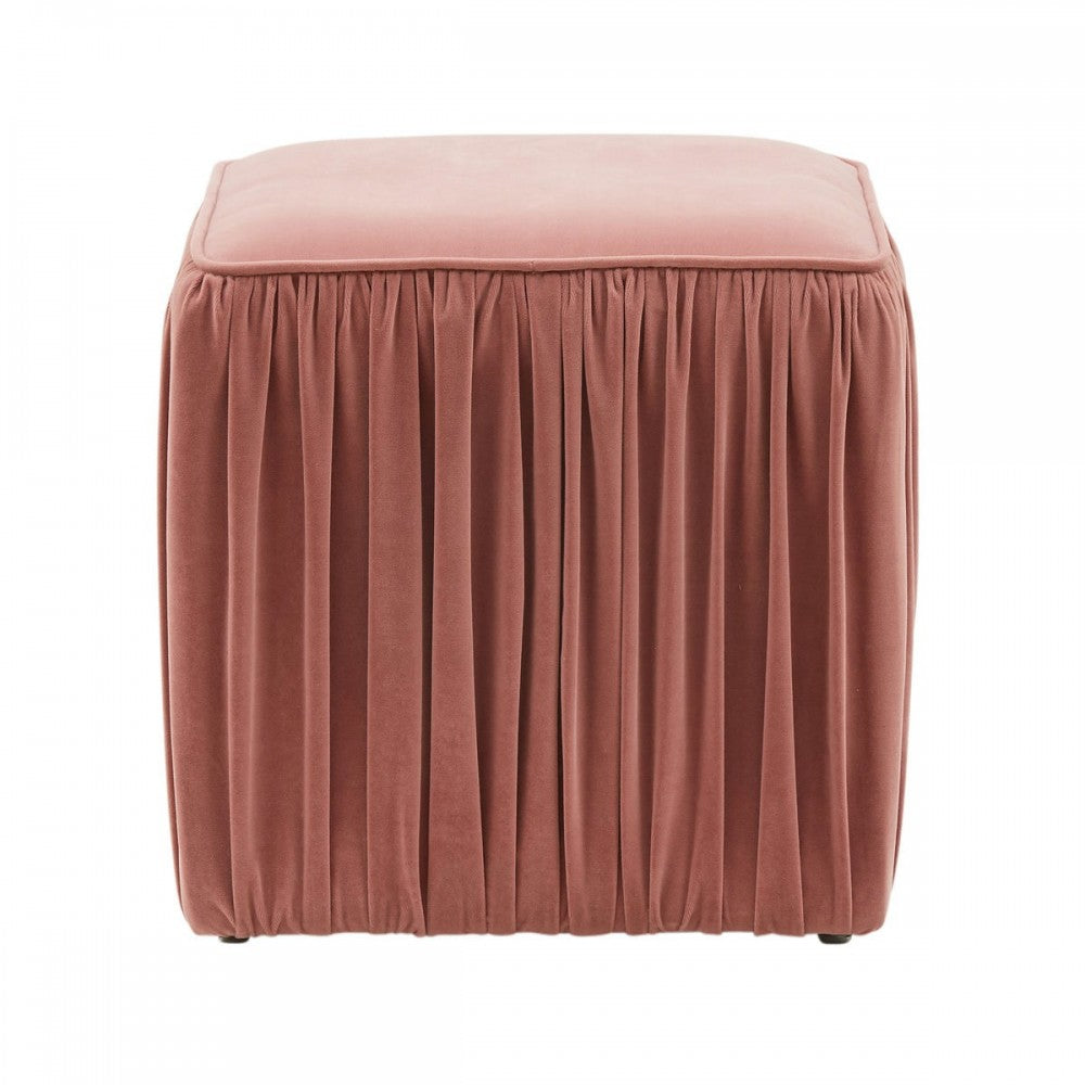 TOV Furniture Morgan Mauve Pleated Ottoman