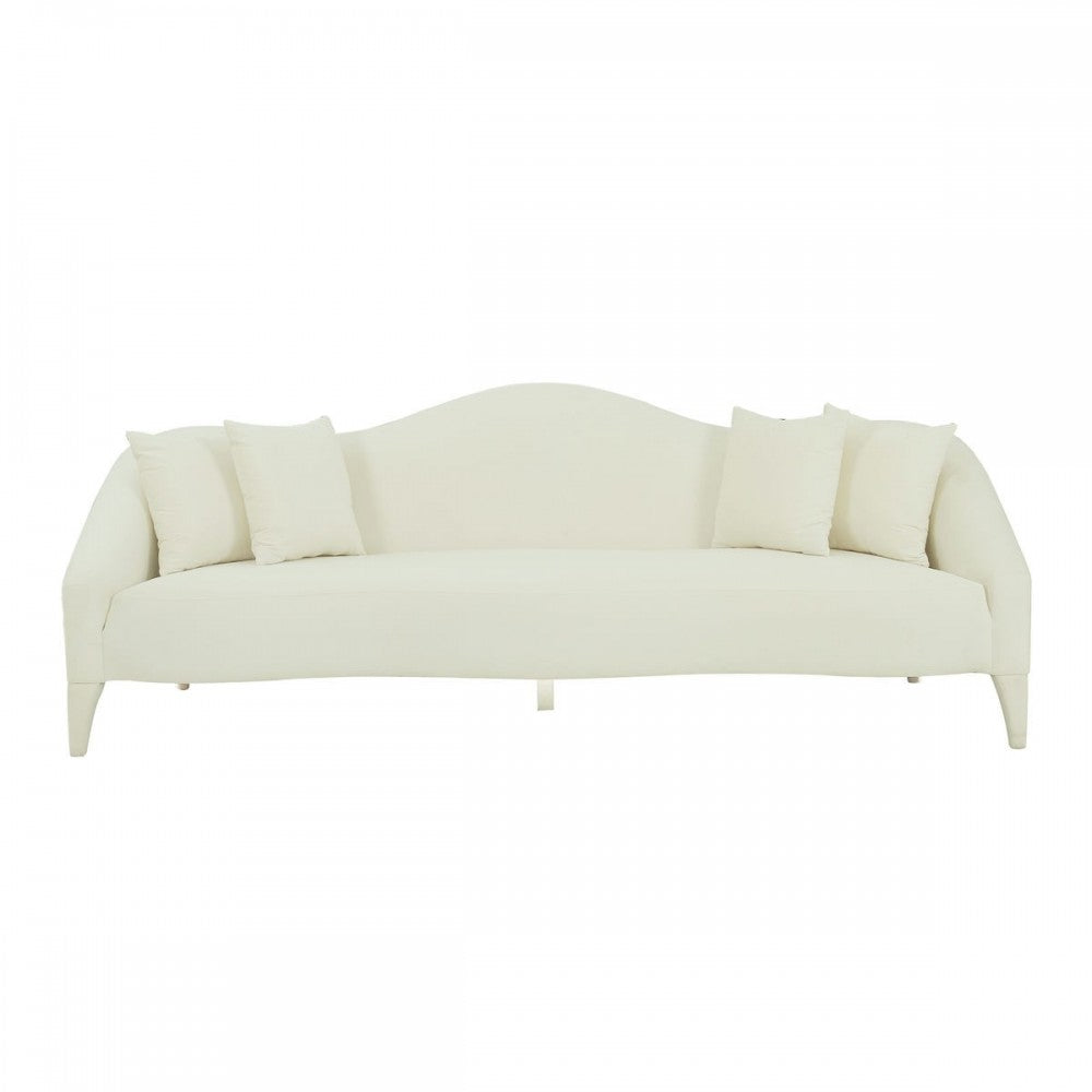 TOV Furniture Naya Cream Velvet Sofa
