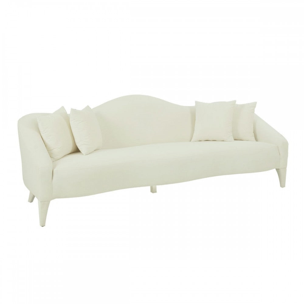 TOV Furniture Naya Cream Velvet Sofa