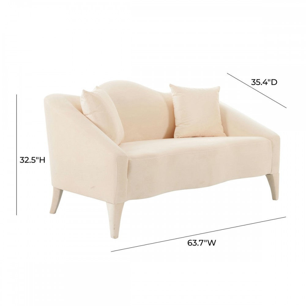 TOV Furniture Naya Peche Velvet Loveseat