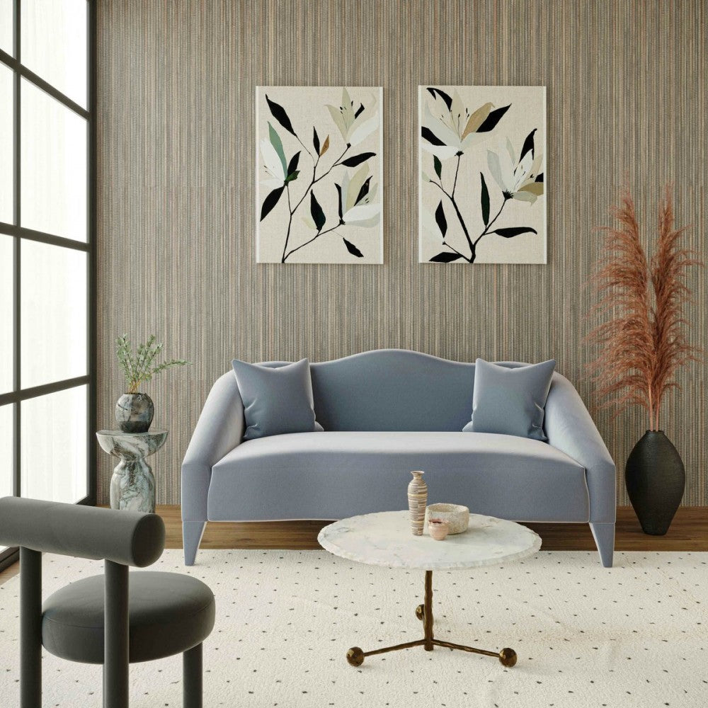 TOV Furniture Naya Sea Blue Velvet Loveseat