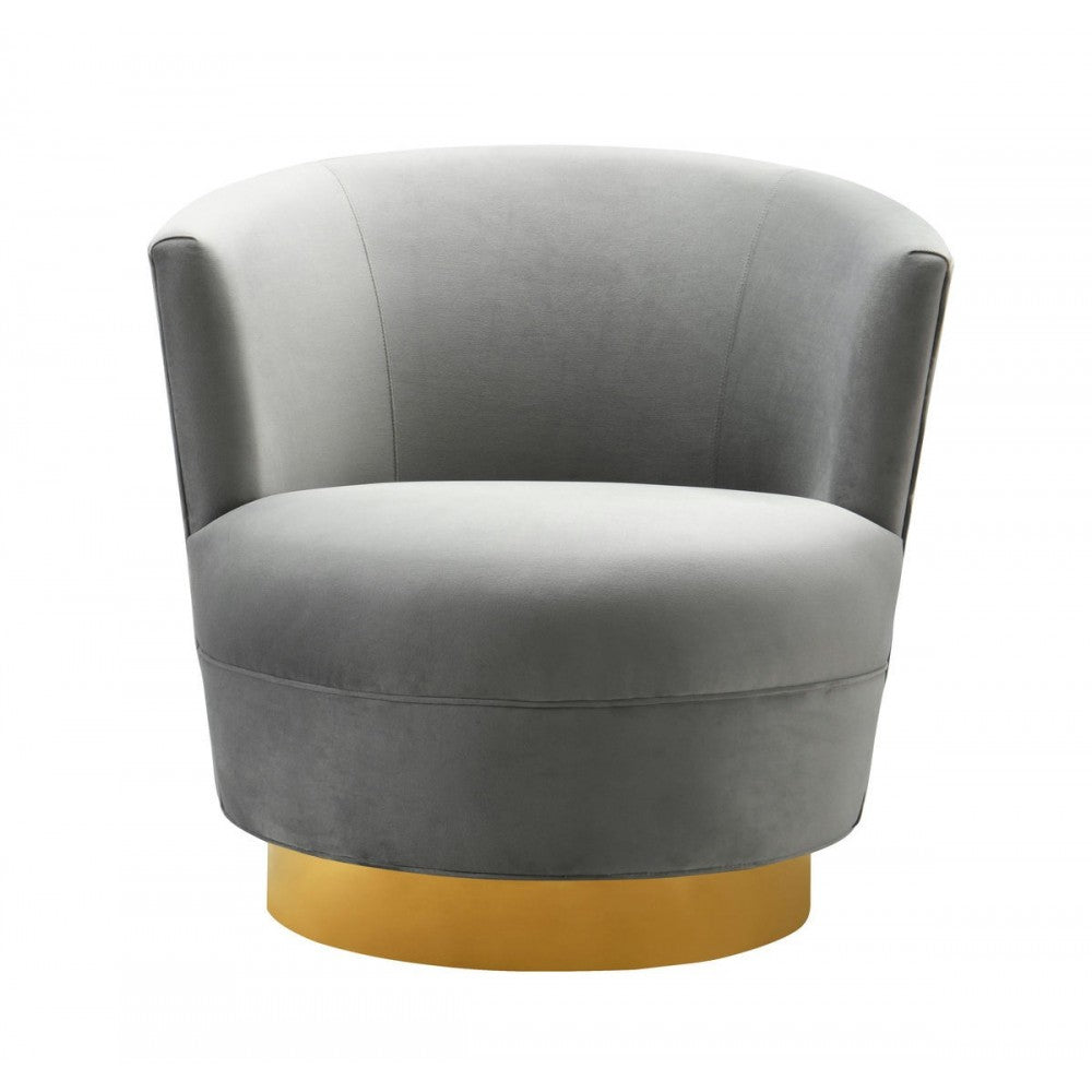 TOV Furniture Noah Gray Swivel Chair