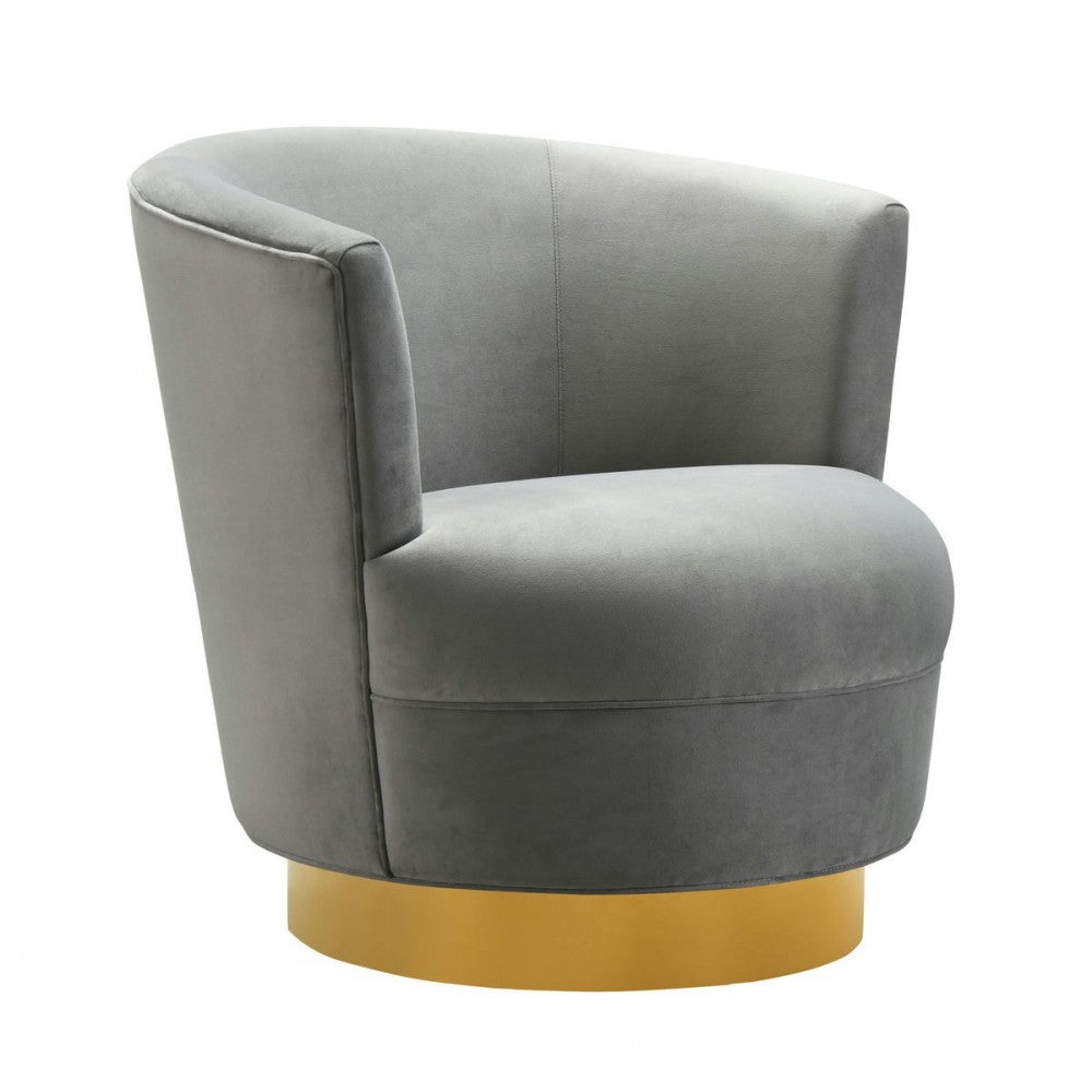 TOV Furniture Noah Gray Swivel Chair