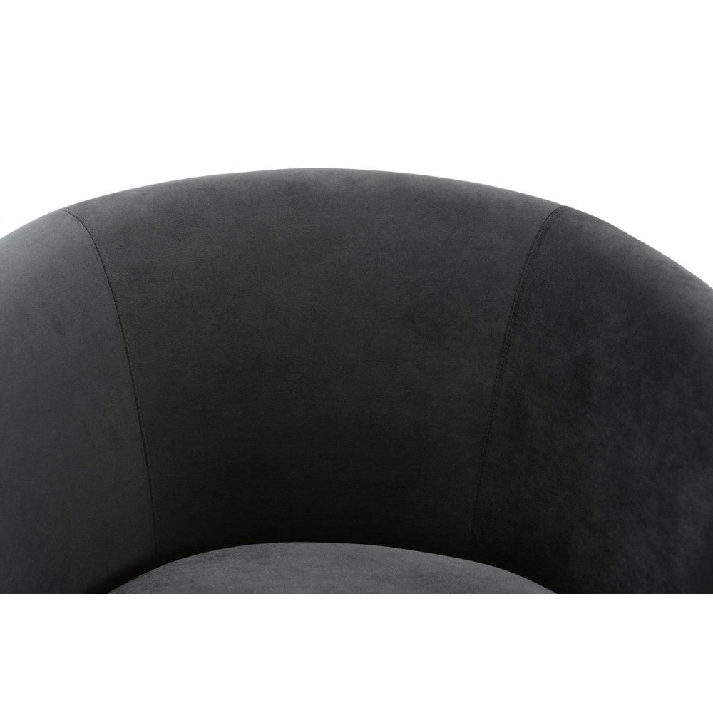 TOV Furniture Noah Black Swivel Chair