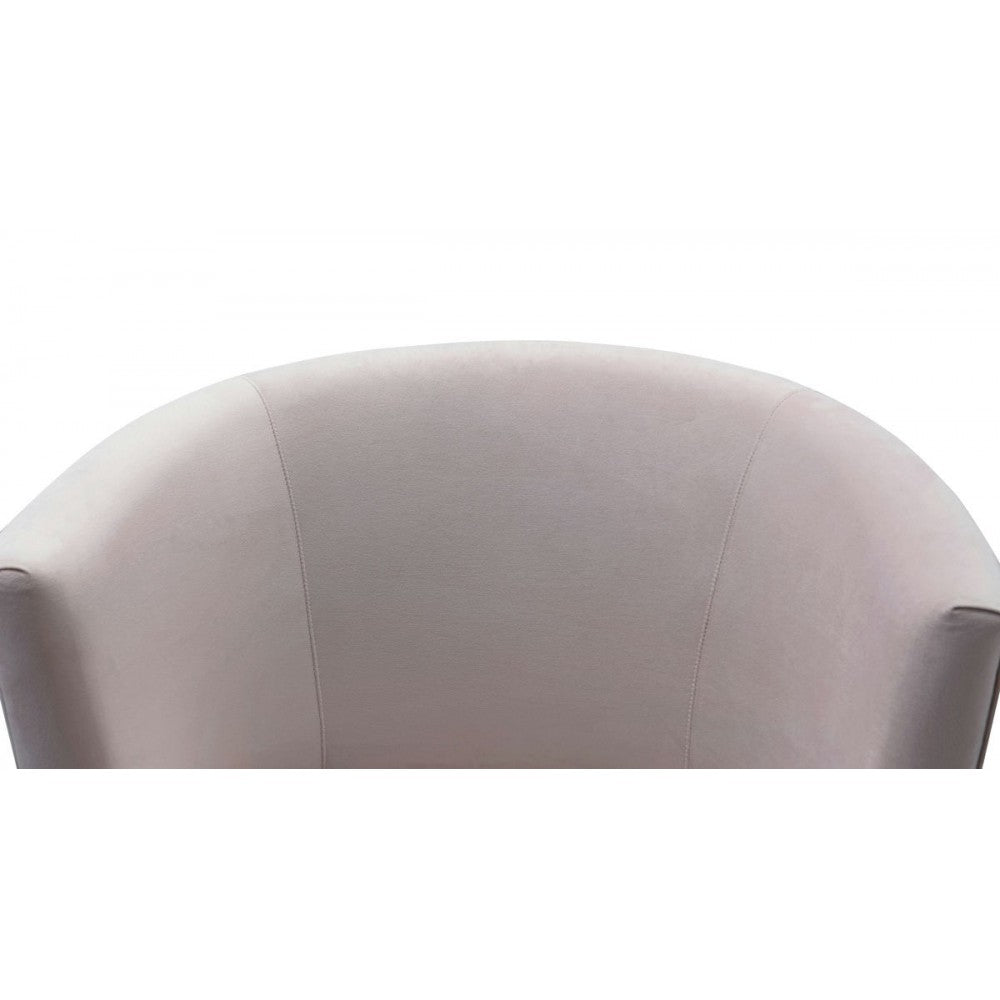 TOV Furniture Noah Blush Velvet Swivel Chair