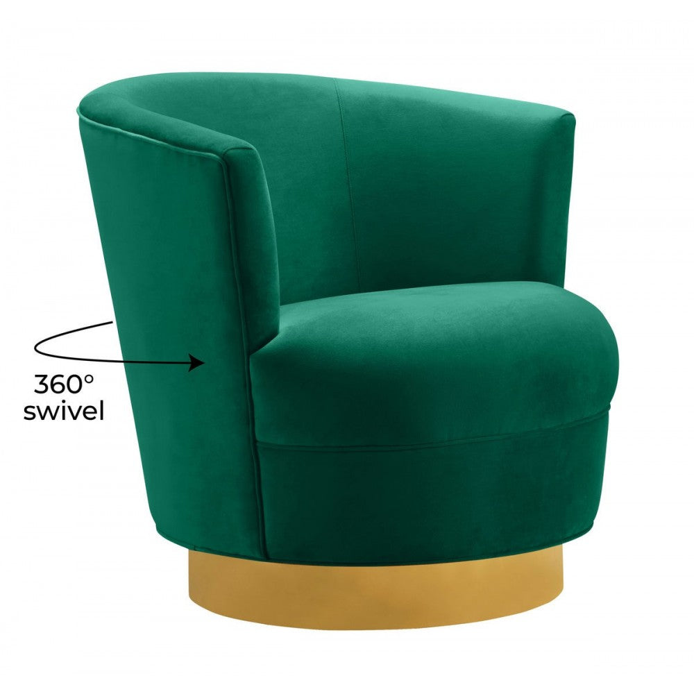 TOV Furniture Noah Green Swivel Chair