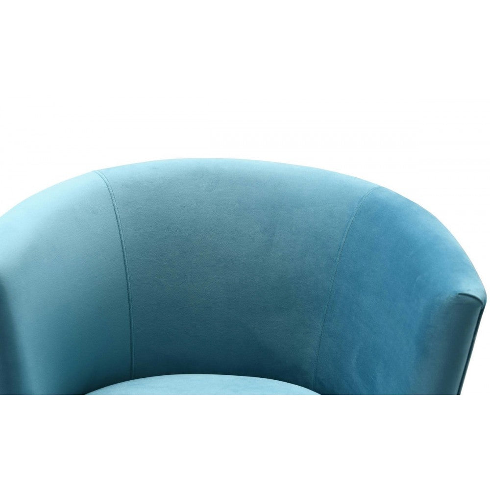 TOV Furniture Noah Lake Blue Swivel Chair