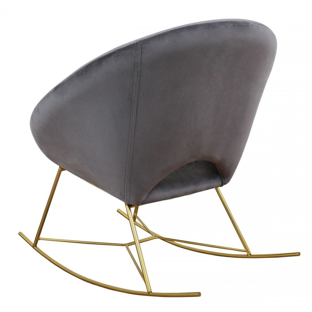 TOV Furniture Nolan Gray Velvet Rocking Chair