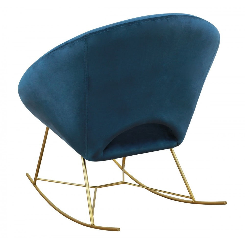 TOV Furniture Nolan Navy Velvet Rocking Chair