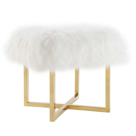 TOV Furniture Nomo Sheepskin Bench