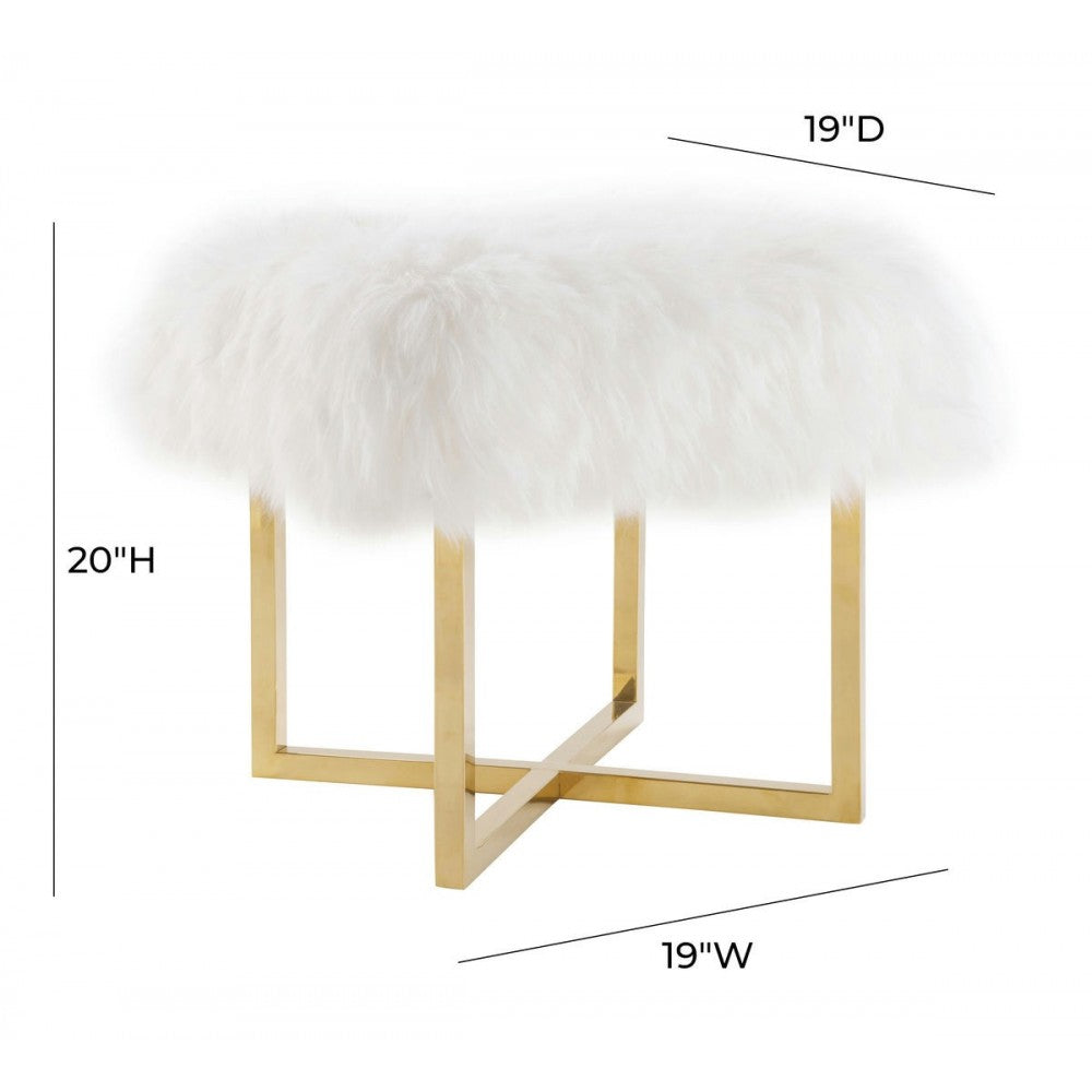 TOV Furniture Nomo Sheepskin Bench