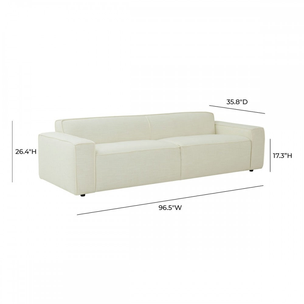TOV Furniture Olafur Cream Linen Sofa