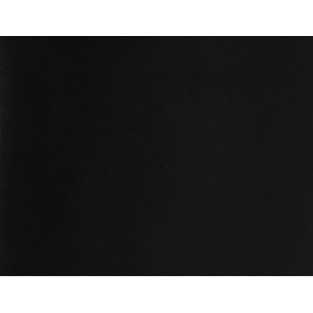 TOV Furniture Opal Black Velvet Ottoman -Gold Base