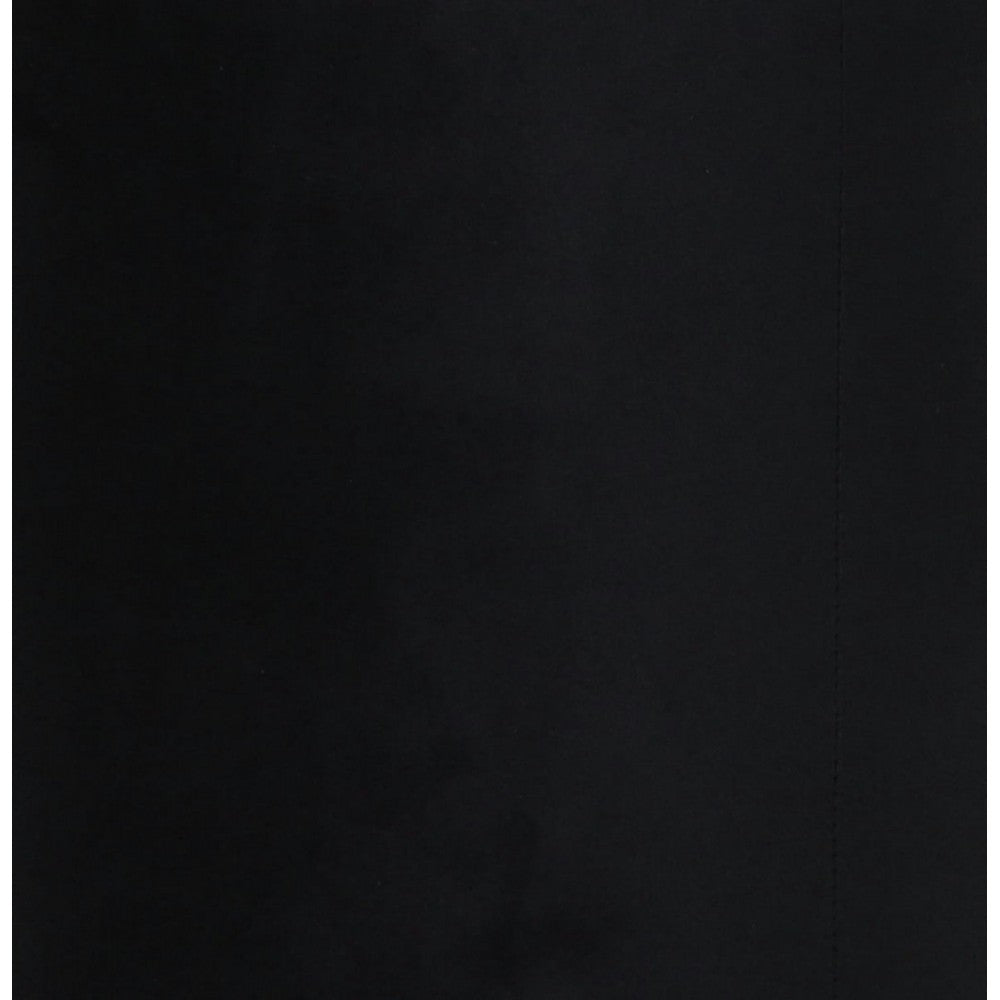 TOV Furniture Opal Black Velvet Ottoman -Gold Base