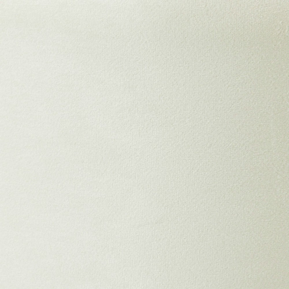 TOV Furniture Opal Cream Velvet Ottoman with Gold Base