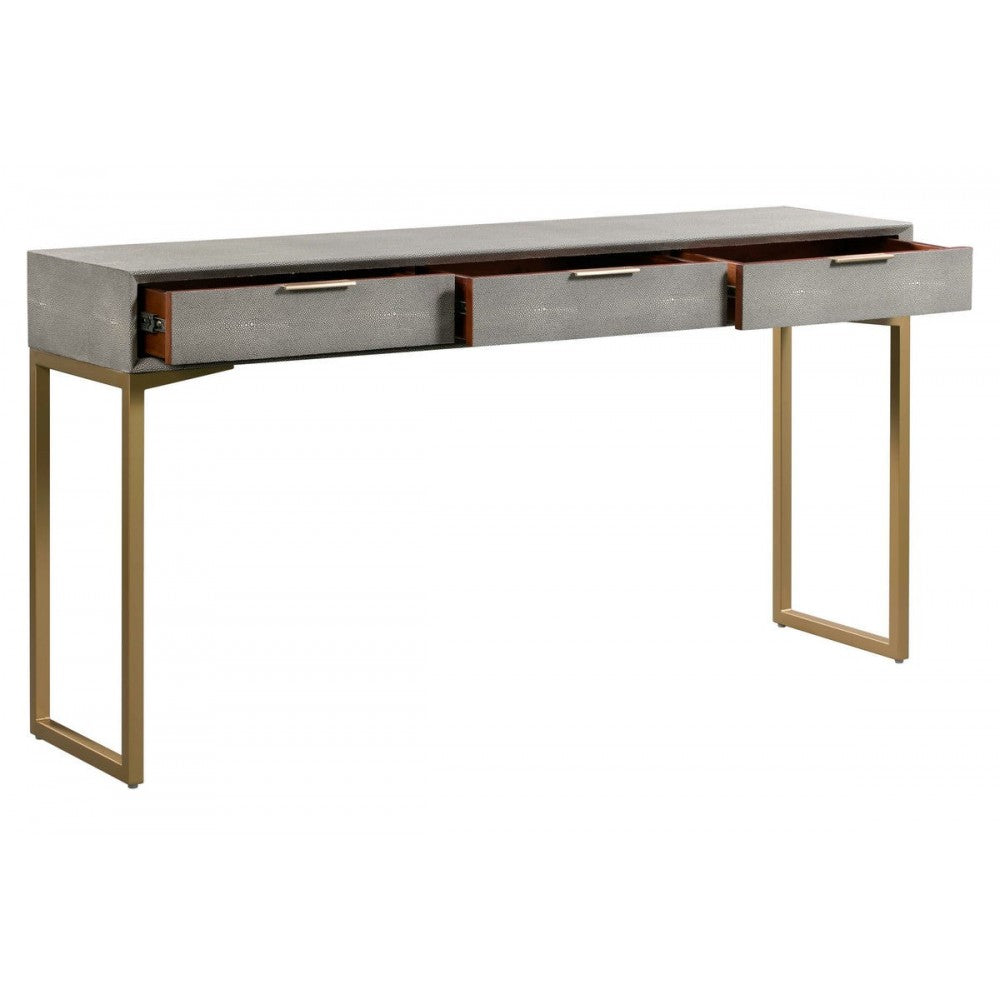 TOV Furniture Pesce Shagreen Console Table