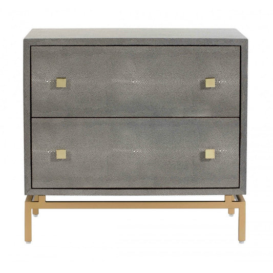 TOV Furniture Pesce Shagreen Nightstand