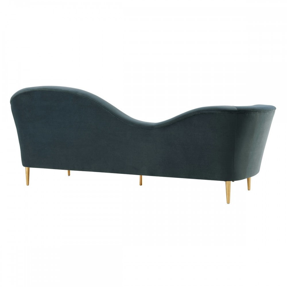 TOV Furniture Plato Gray Velvet Sofa