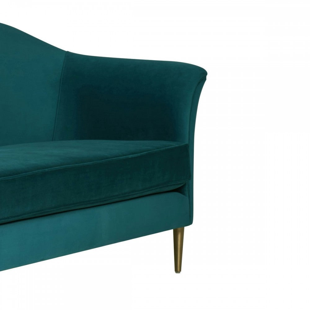 TOV Furniture Plato Aqua Velvet Sofa