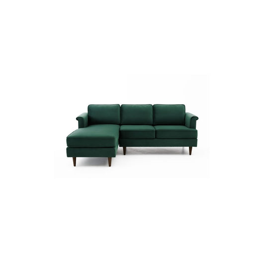 TOV Furniture Porter Forest Green Velvet Sectional LAF