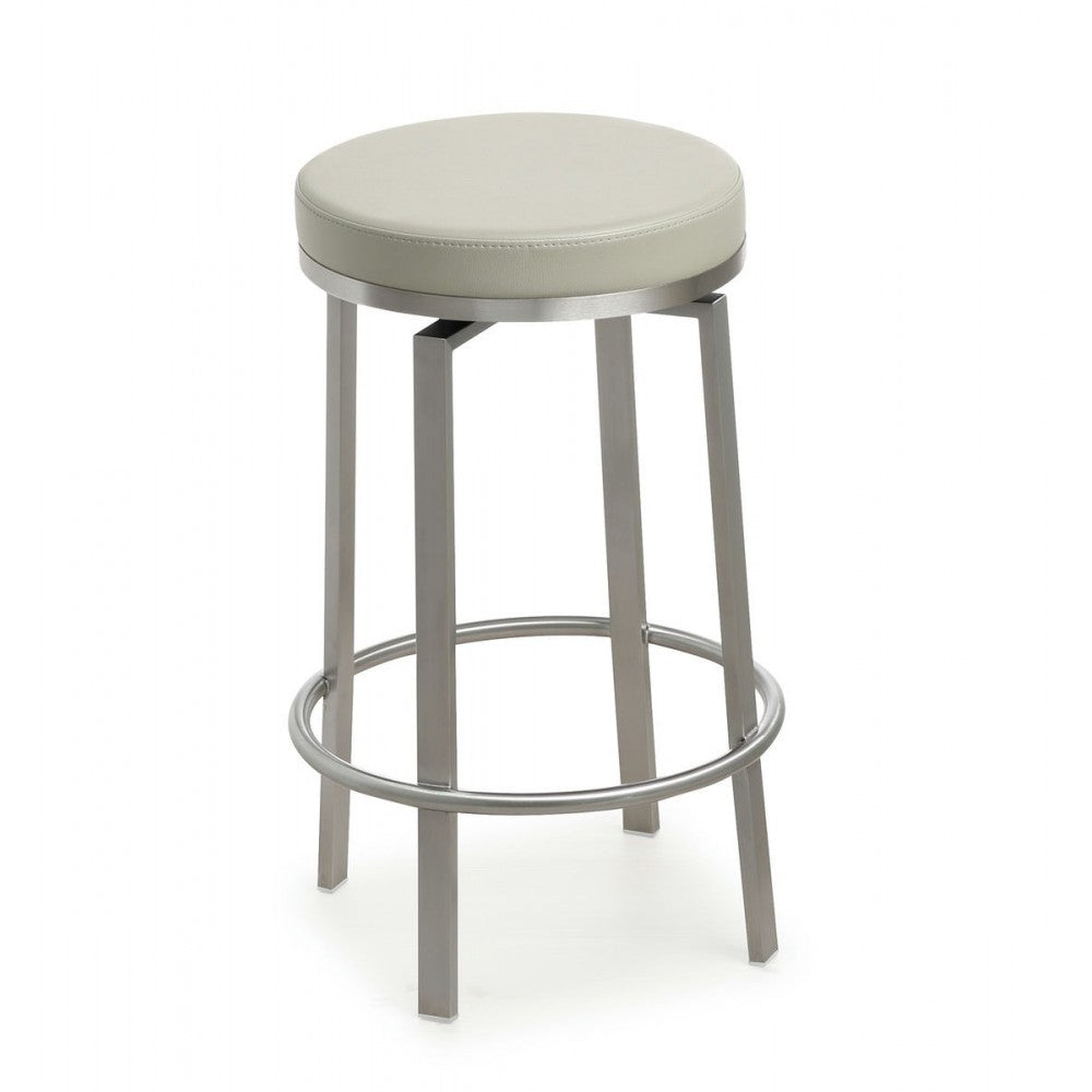 TOV Furniture Pratt Gray Swivel Counter Stool - Set of 2