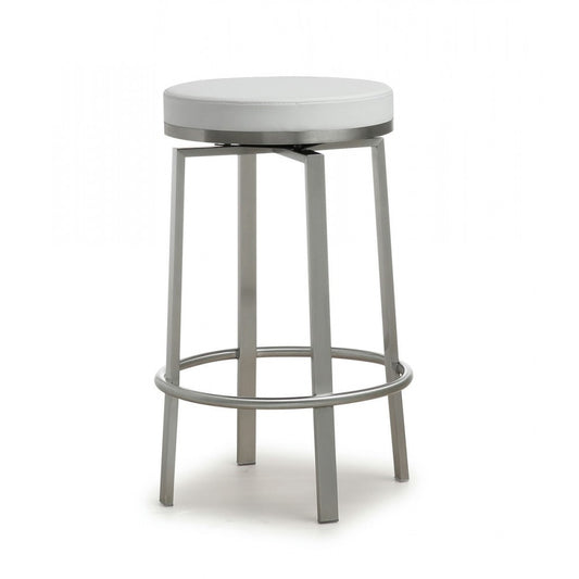 TOV Furniture Pratt White Swivel Counter Stool - Set of 2