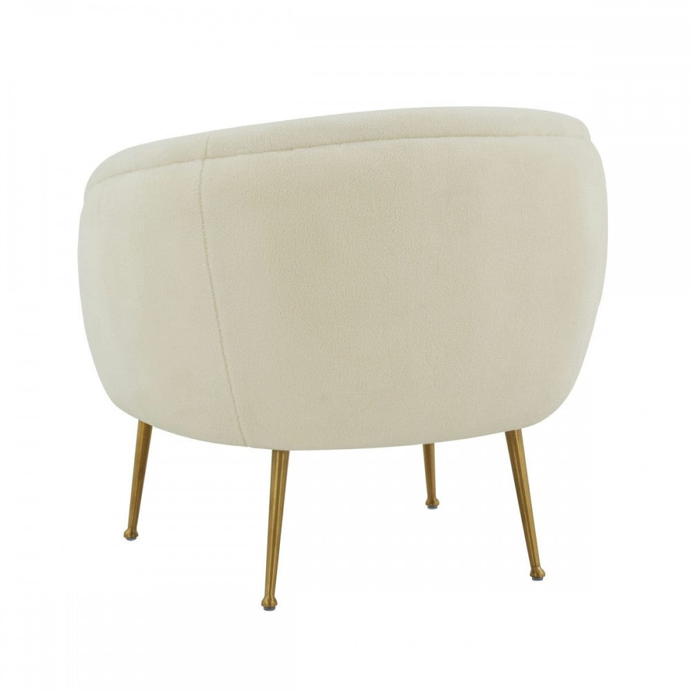 TOV Furniture Presley Faux Sheepskin Chair