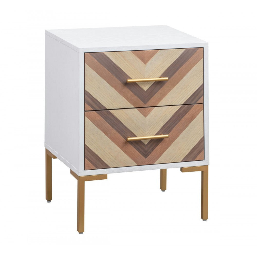 TOV Furniture Quinn White Side Table