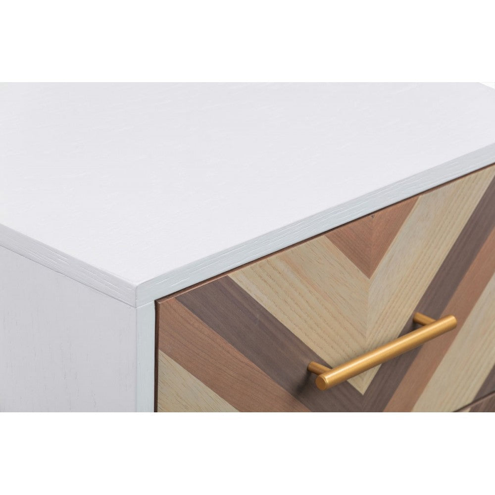 TOV Furniture Quinn White Side Table