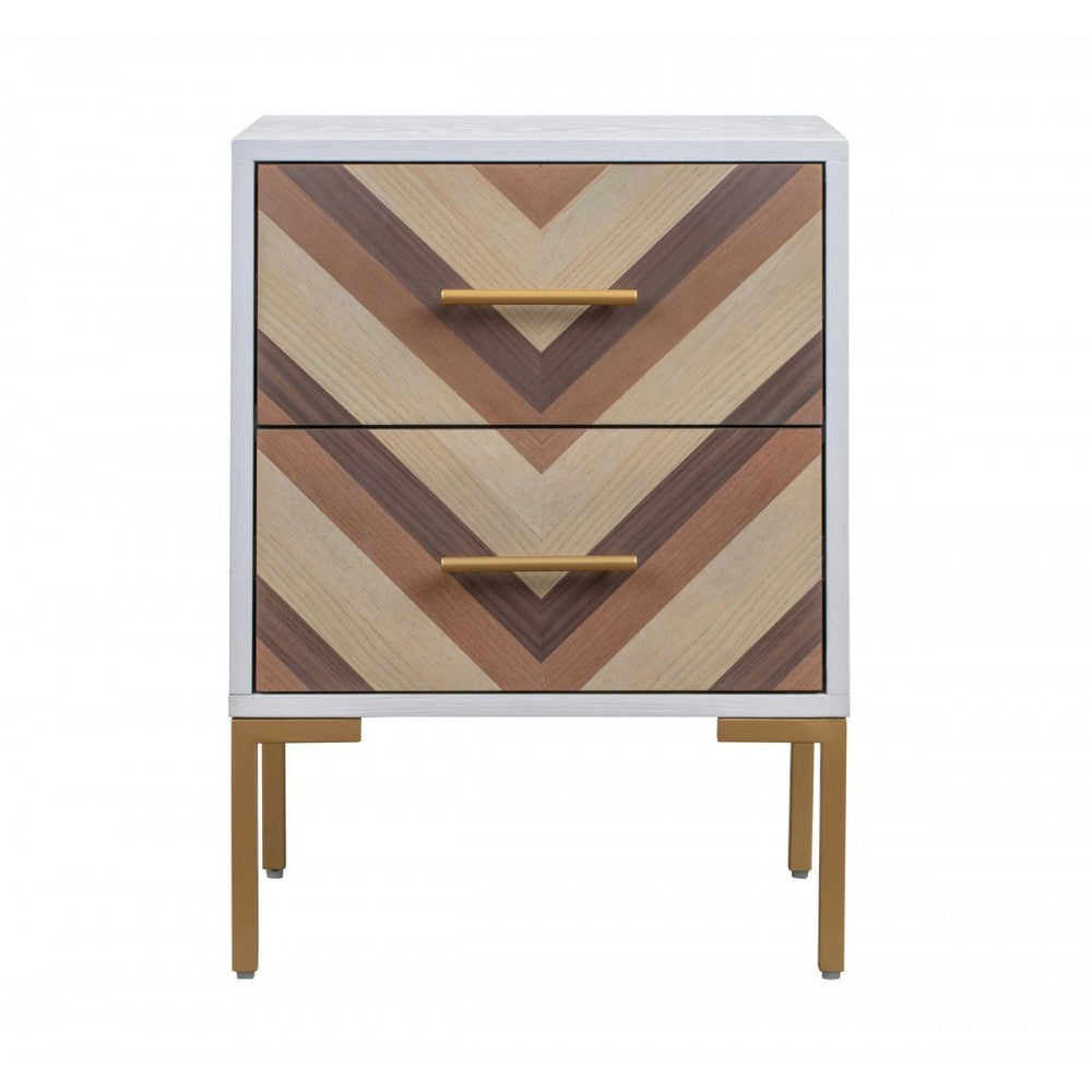 TOV Furniture Quinn White Side Table