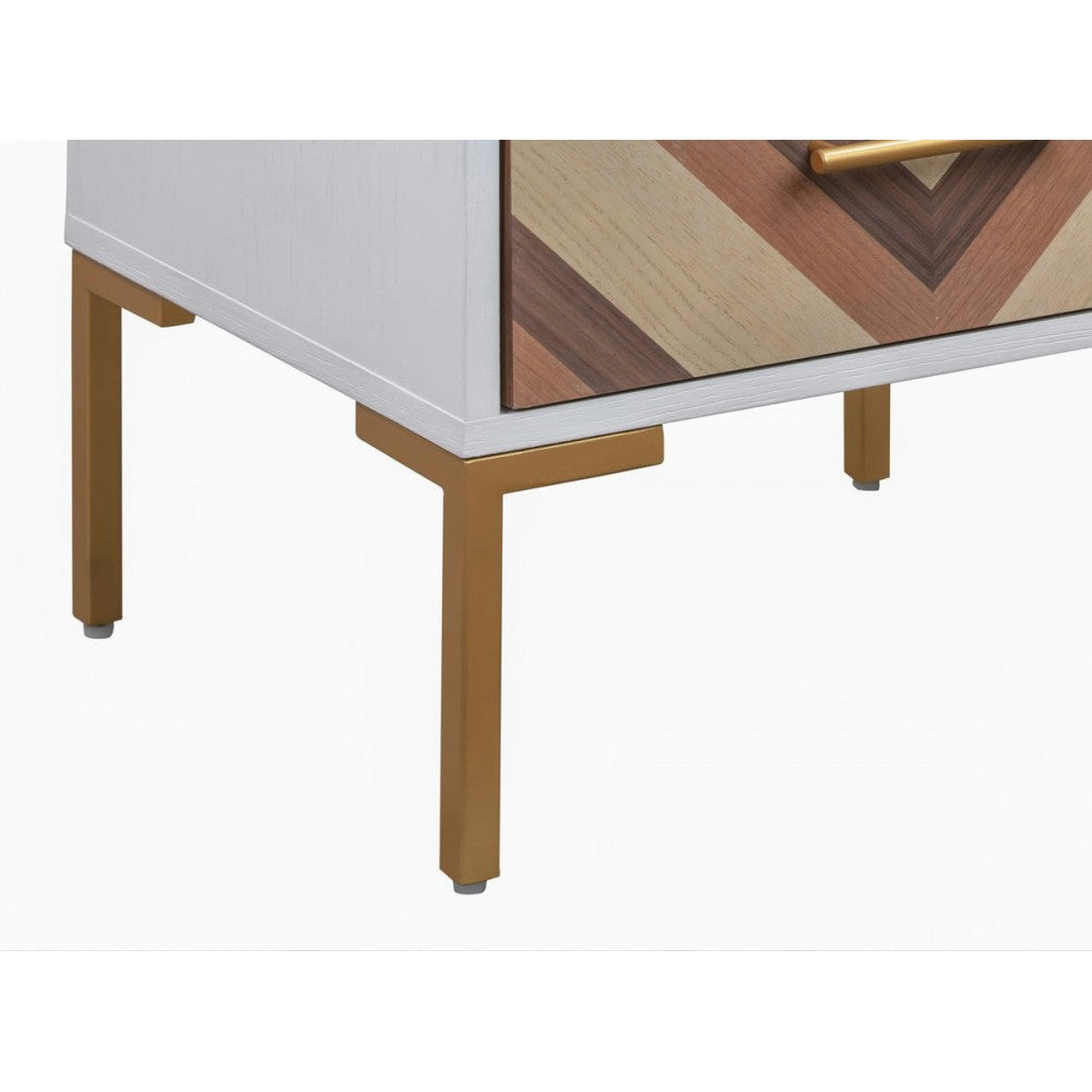 TOV Furniture Quinn White Side Table