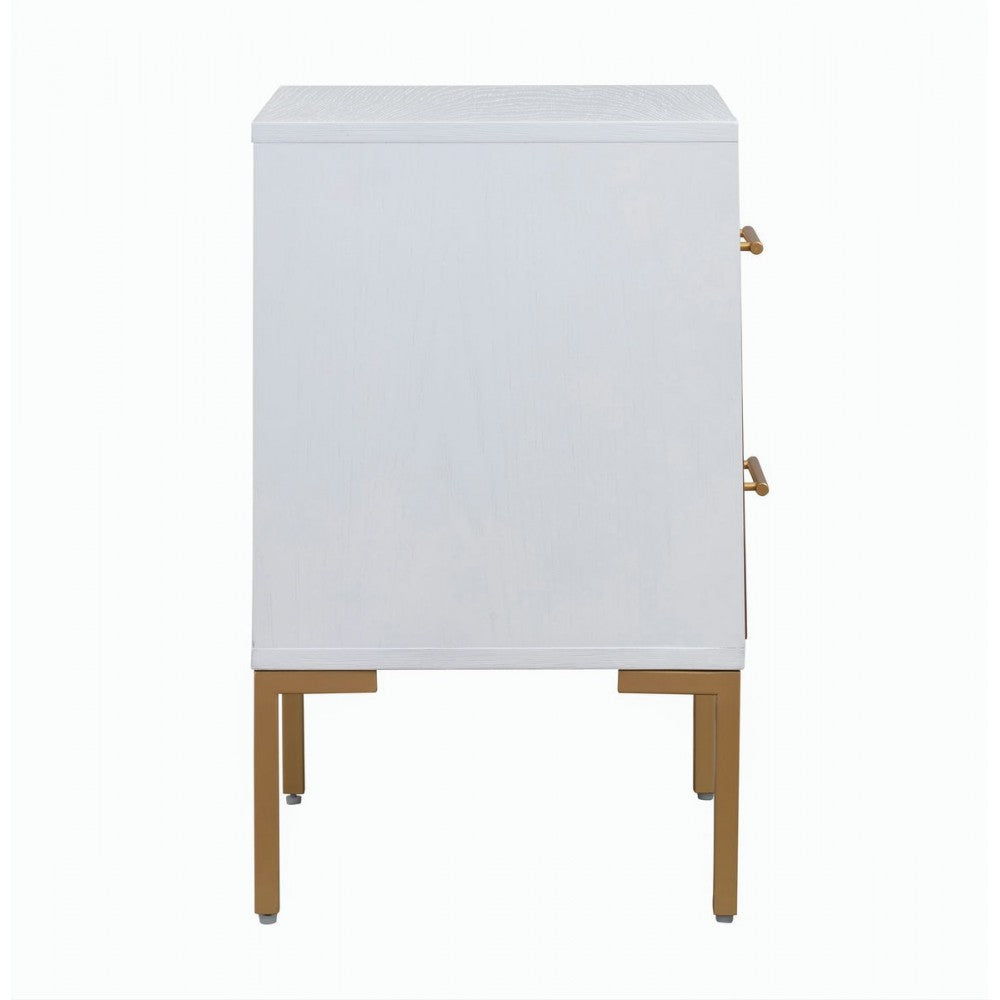 TOV Furniture Quinn White Side Table