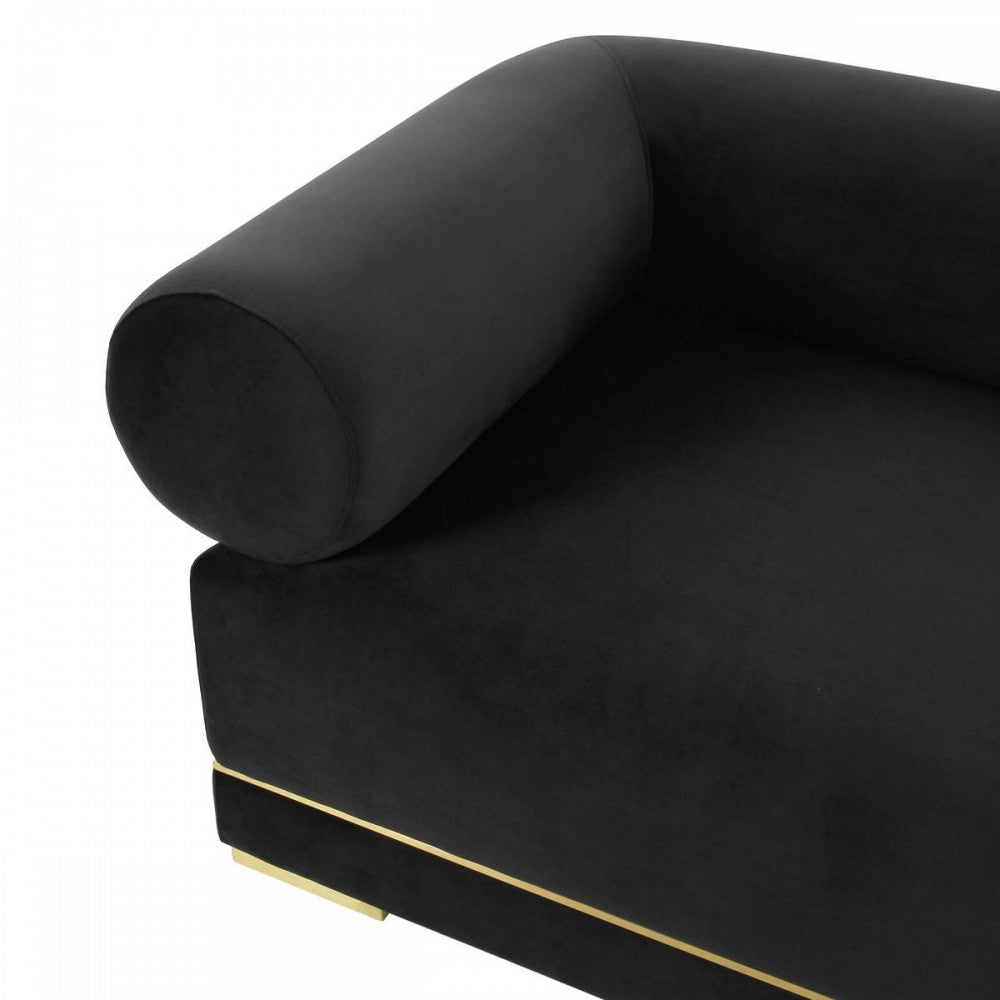 TOV Furniture Ricardo Black Velvet Accent Chair