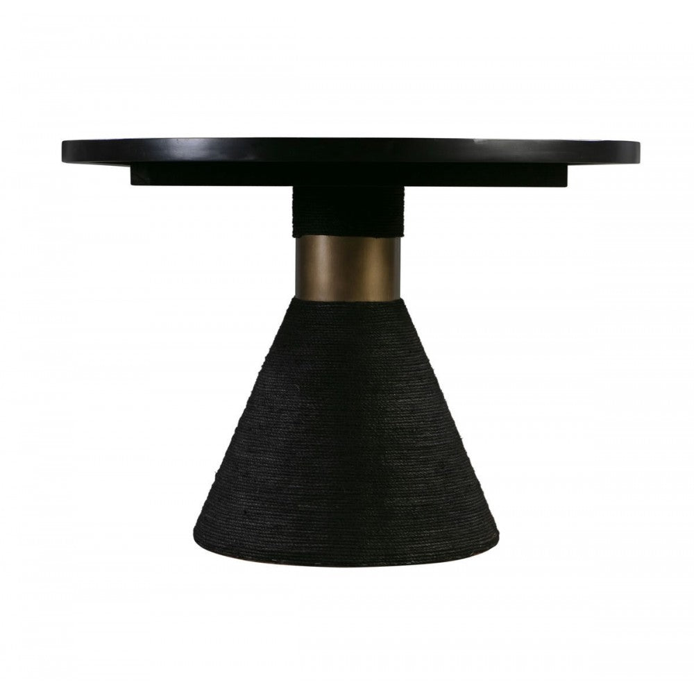 TOV Furniture Rishi Black Rope Oval Table