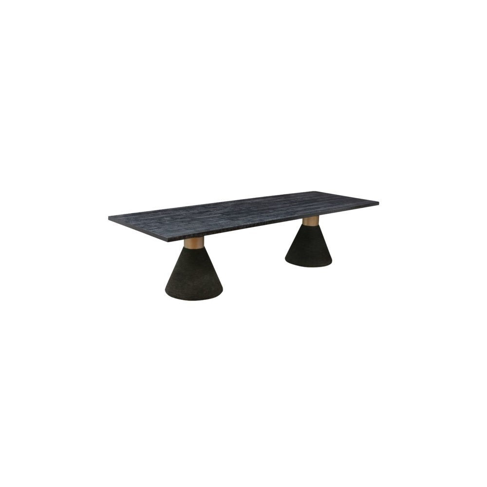 TOV Furniture Rishi Black Rope Rectangular Table