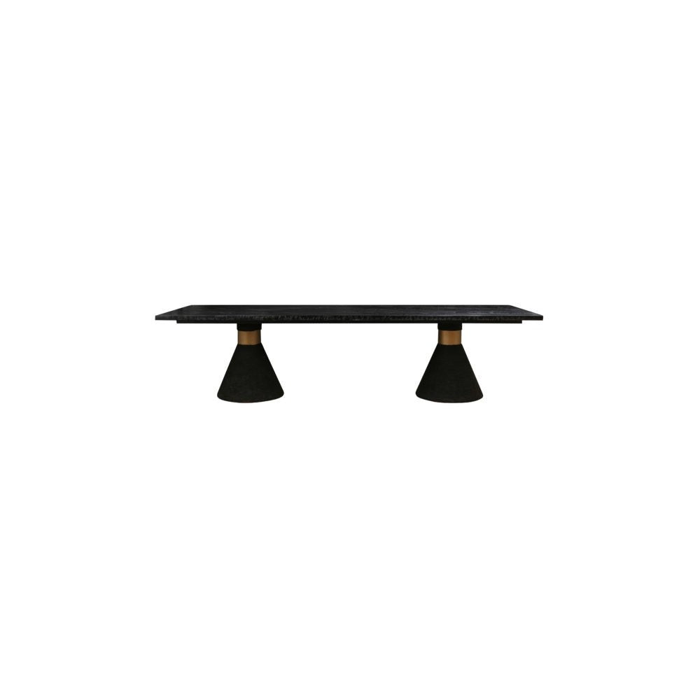 TOV Furniture Rishi Black Rope Rectangular Table