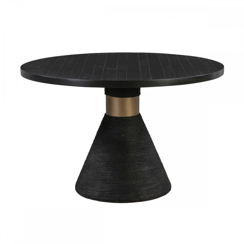 TOV Furniture Rishi Black Rope Round Table