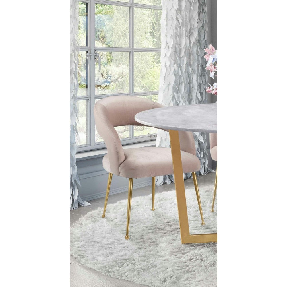 TOV Furniture Rocco Blush Velvet Dining Chair