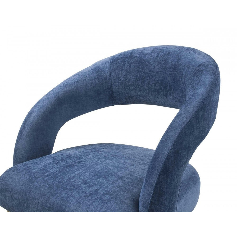 TOV Furniture Rocco Slub Navy Dining Chair