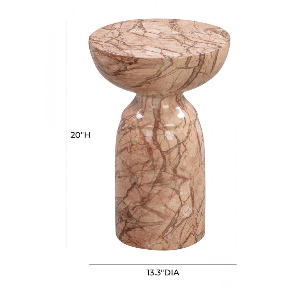 TOV Furniture Rue Sunset Marble Side Table