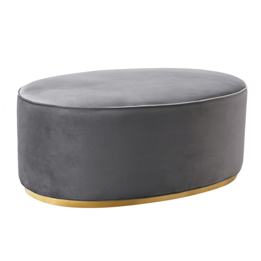 TOV Furniture Scarlett Gray Ottoman