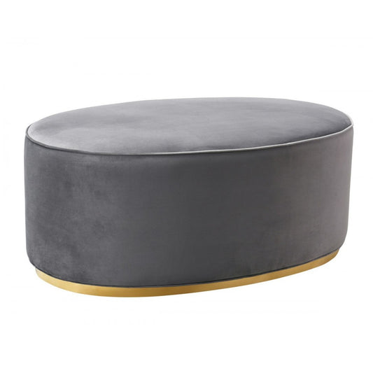 TOV Furniture Scarlett Gray Ottoman