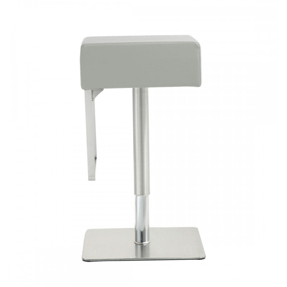 TOV Furniture Seville Light Gray Adjustable Barstool