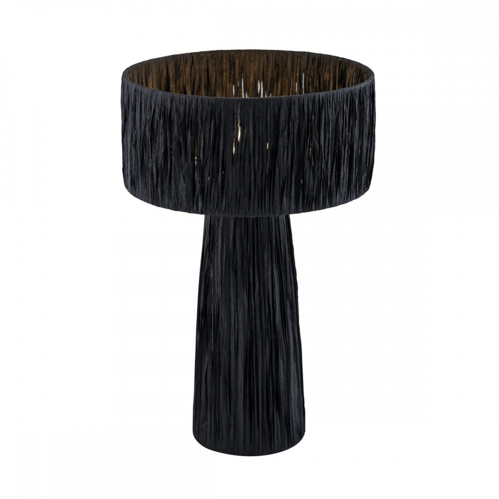 TOV Furniture Shelby Rafia Black Table Lamp