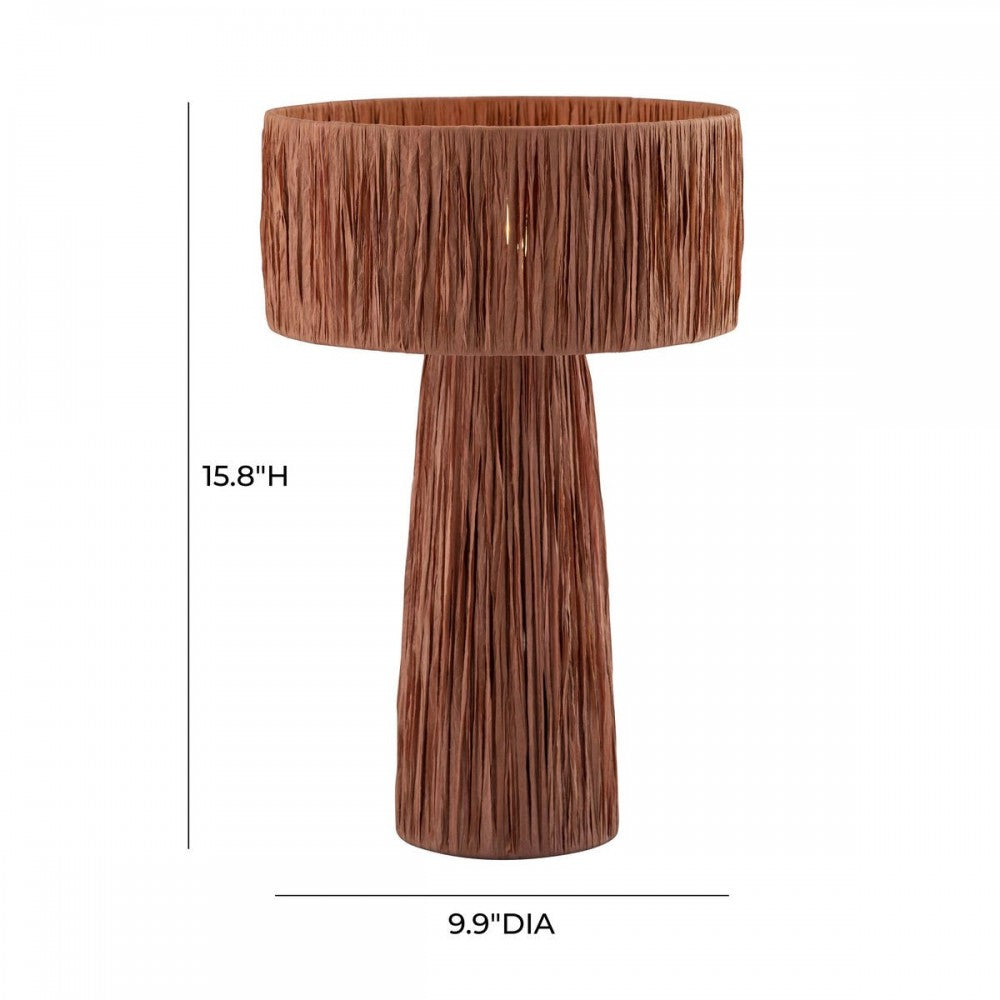 TOV Furniture Shelby Rafia Brick Table Lamp