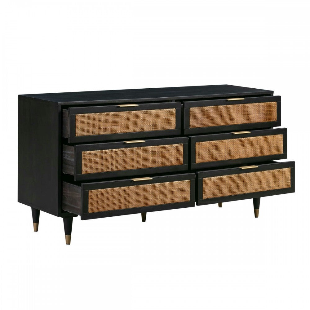 TOV Furniture Sierra Noir 6 Drawer Dresser