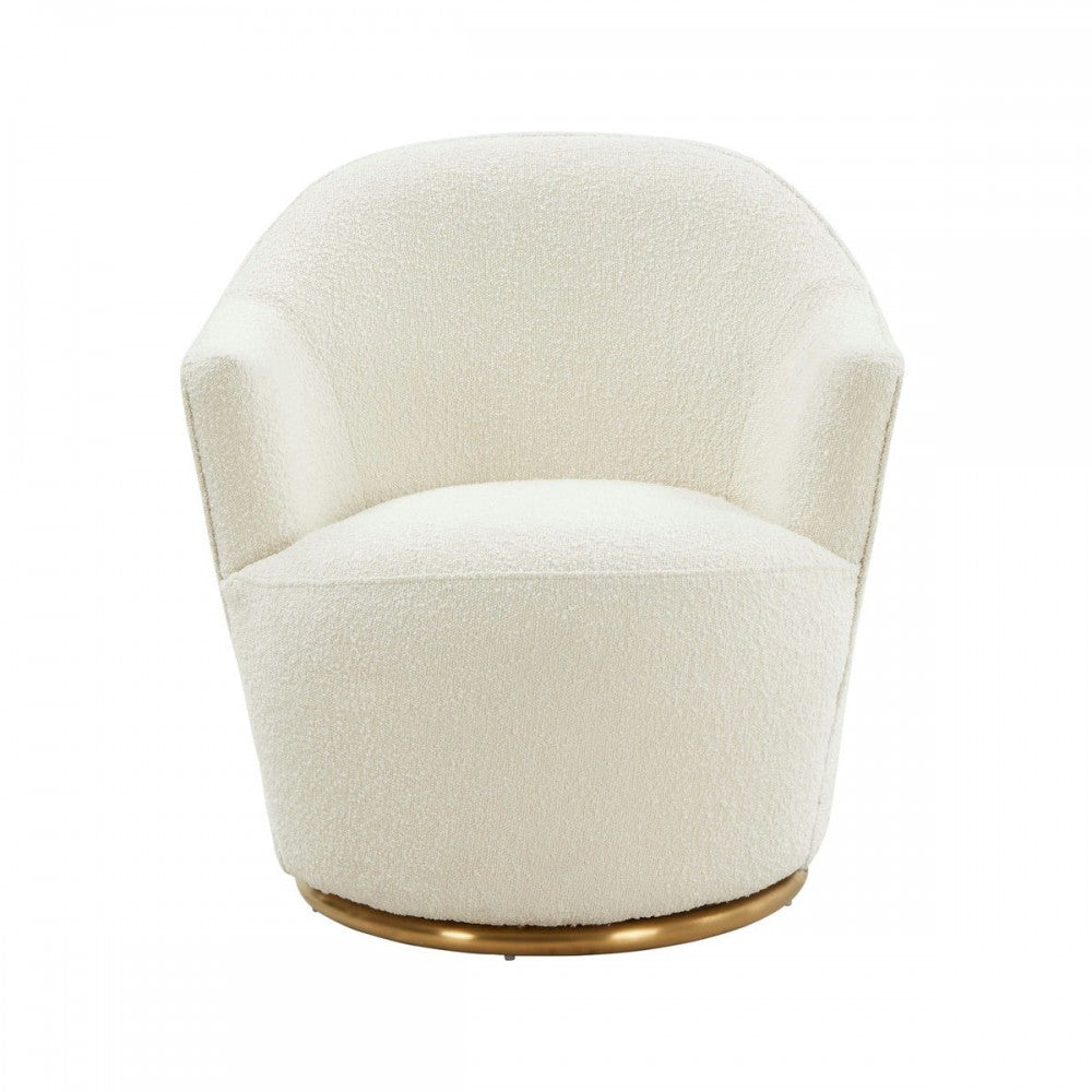 TOV Furniture Skyla Boucle Swivel Chair